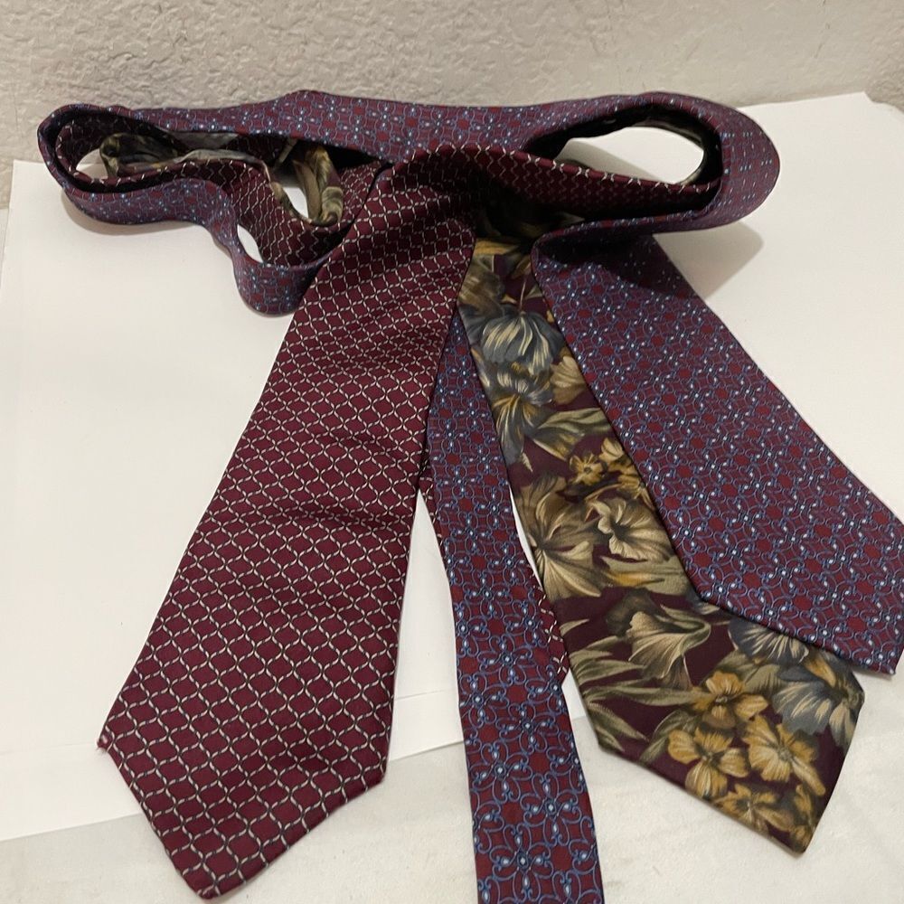 Christian Dior collection of Italian Silk Ties made in Italy or made in USA